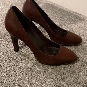 Banana Republic Dark Brown Leather Heels
